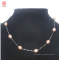 Collier en perle d&#39;eau douce en argent 925 (EN1363)